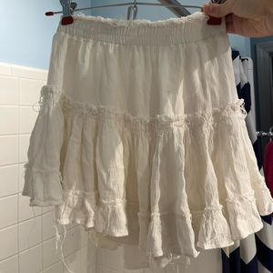 Princess Polly white flowy skirt